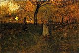 George Inness In the Orchard, Milton painting